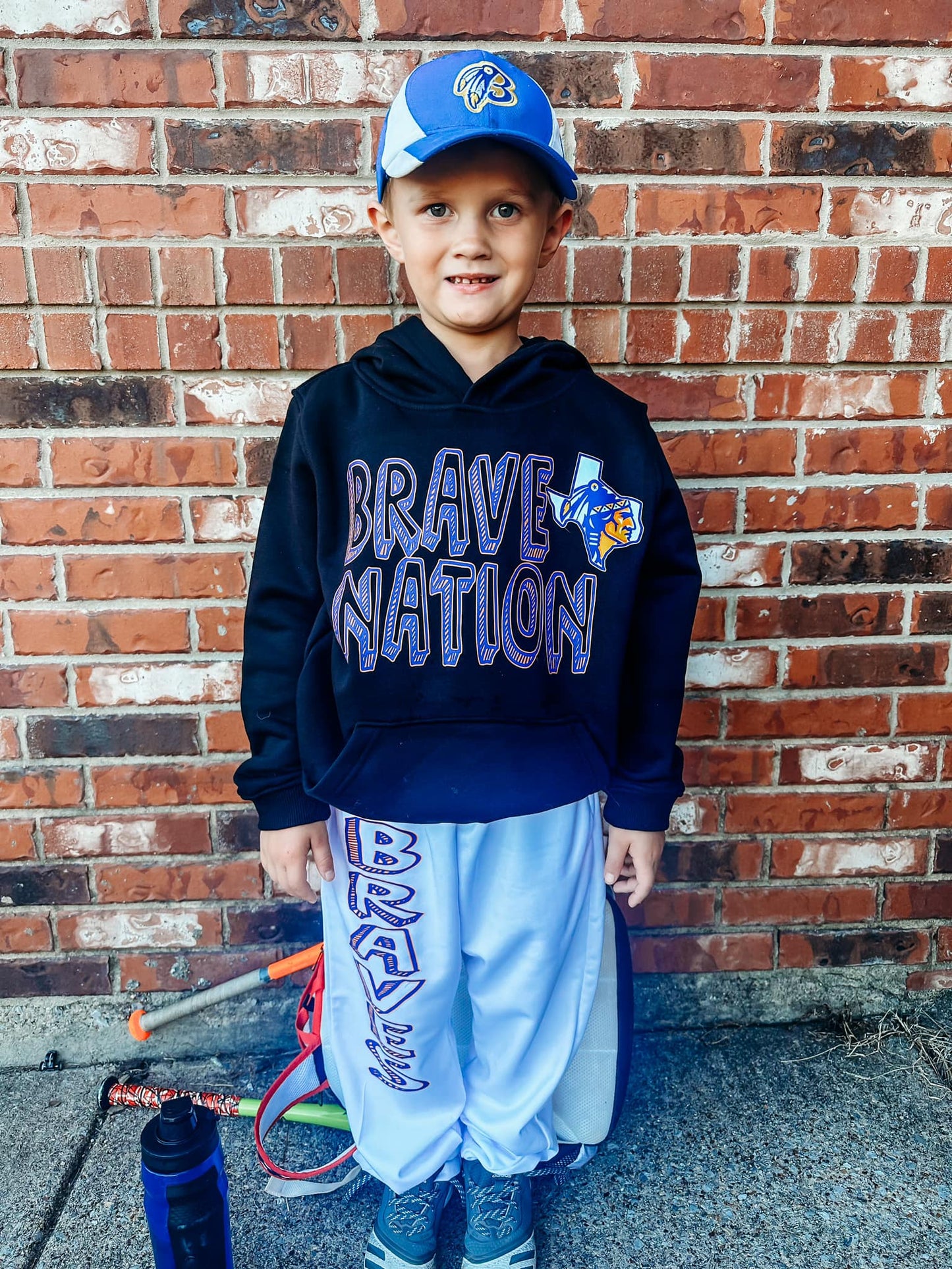 Women's PINK OR BLUE Braves Hoodie & Sweat Set