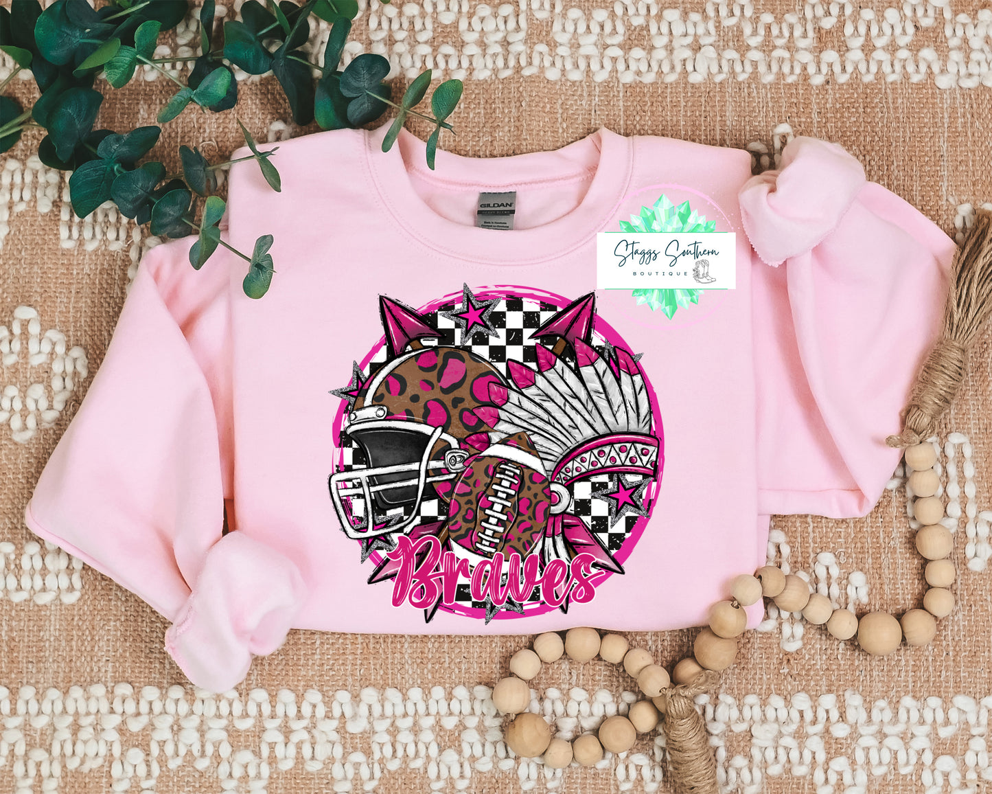 Pink Football/ Helmet Cheetah
