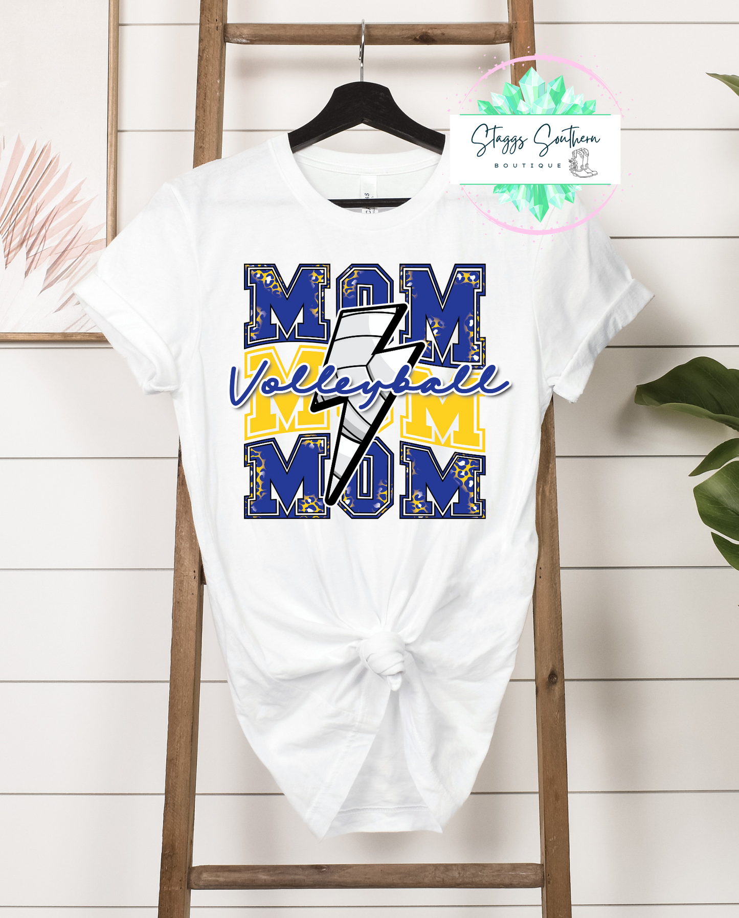 Volleyball mom W/ lightening bolt