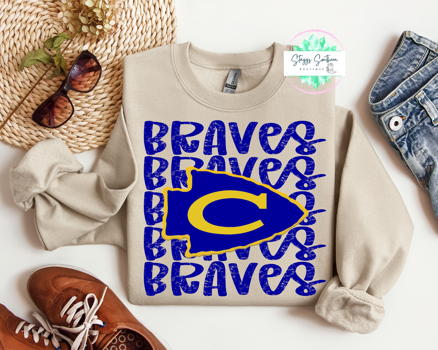 Community Braves Vintage Style