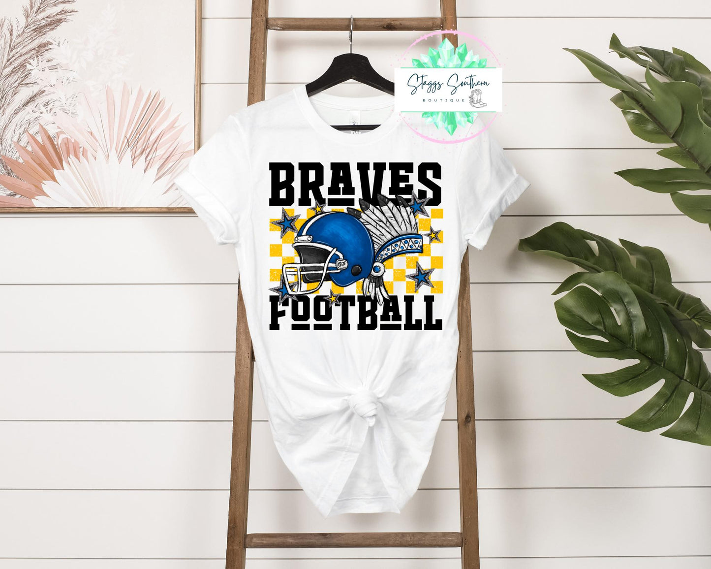 Braves Checkered Football