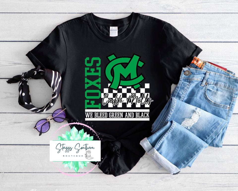 Caddo Mills Foxes Checkered