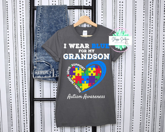 WEAR BLUE FOR MY GRANDSON
