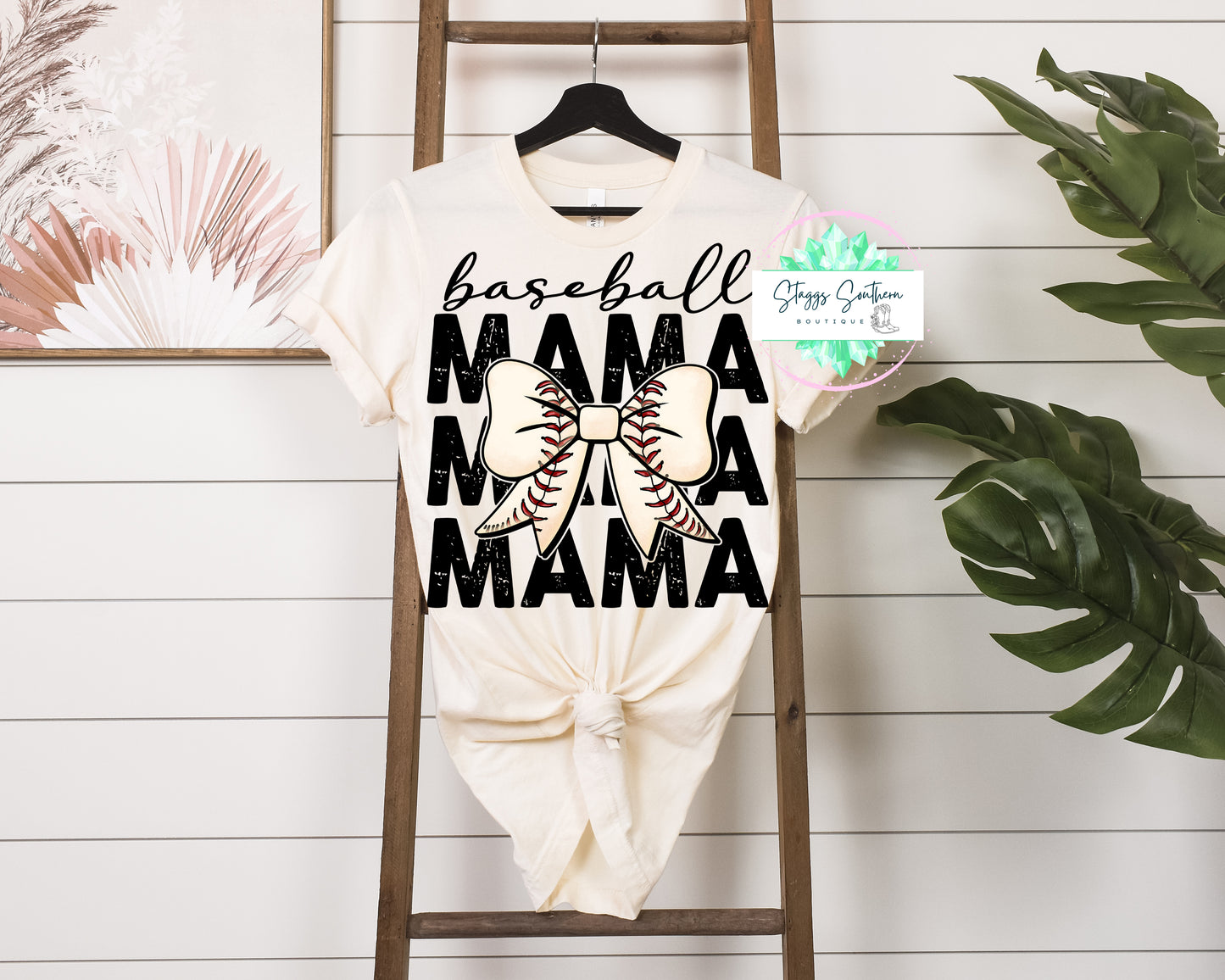 Baseball Mama Bow
