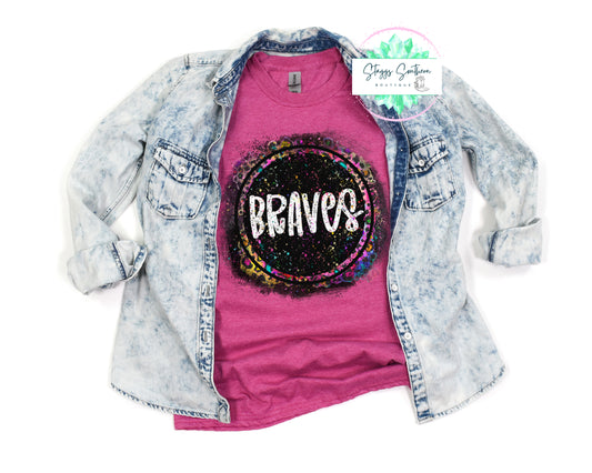 Braves Paint Splatter