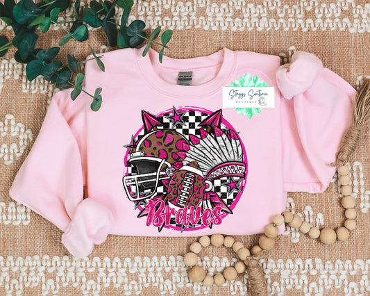 Pink Football/ Helmet Cheetah