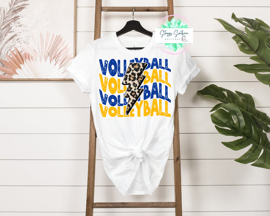 Wavy Volleyball Custom Tee