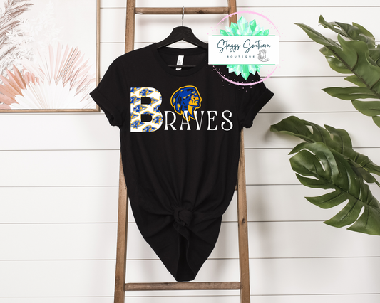 Patterned Arrow Braves Custom Tee