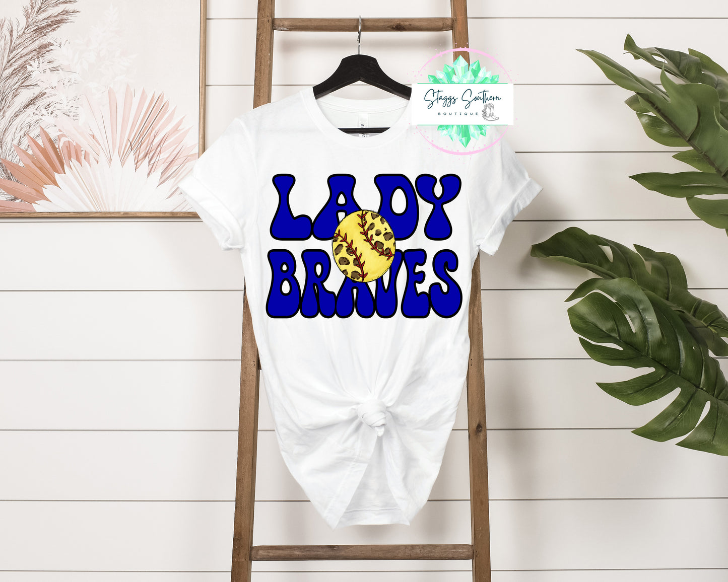 Lady Braves Softball Custom Tee