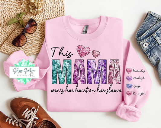 This Mama Wears Her Heart On Her Sleeve