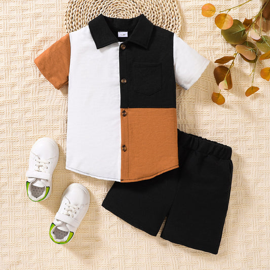 Shirt with pocket and Shorts Set