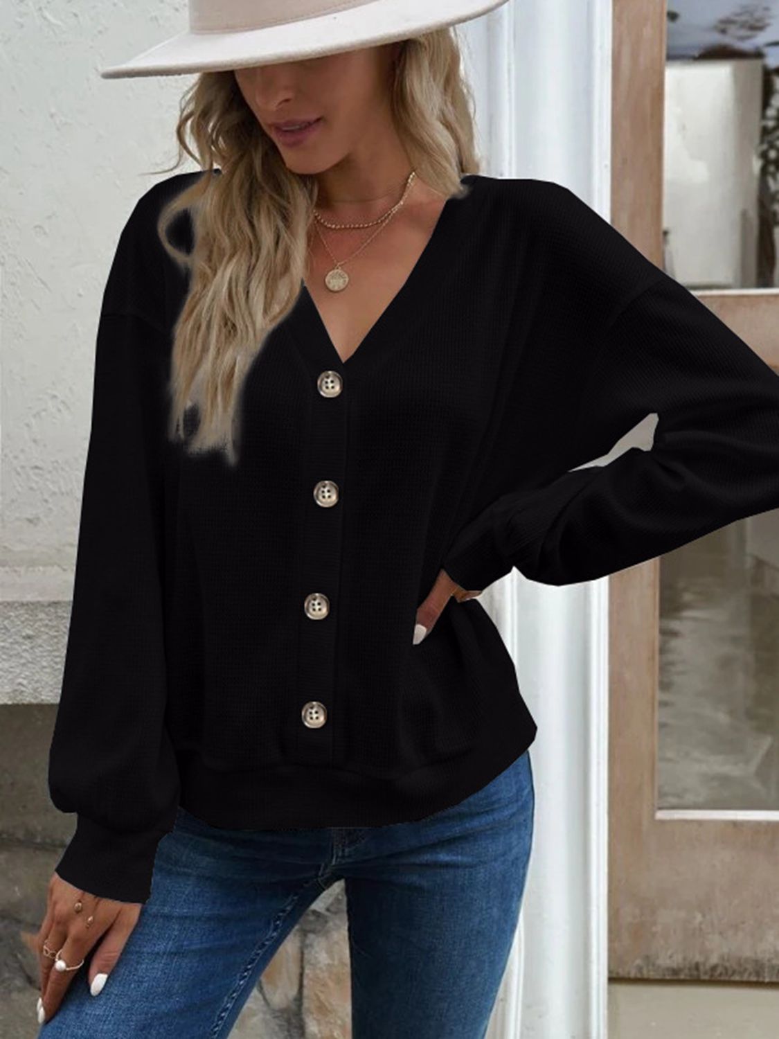 Dropped Shoulder Blouse