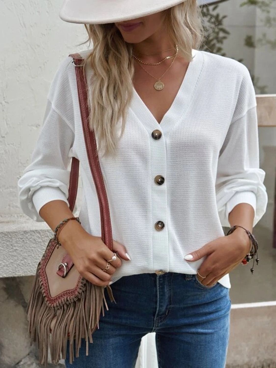 Dropped Shoulder Blouse