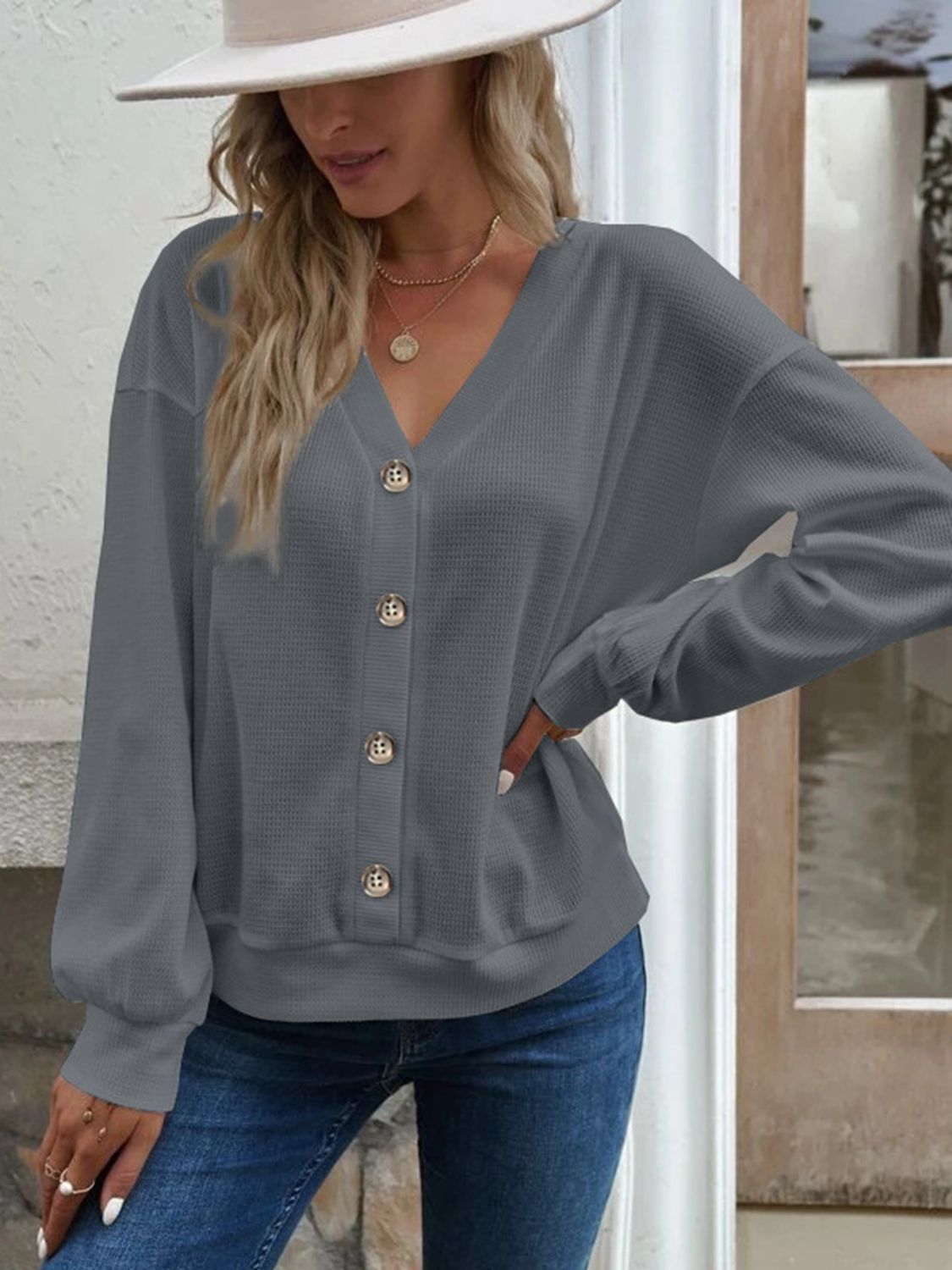 Dropped Shoulder Blouse