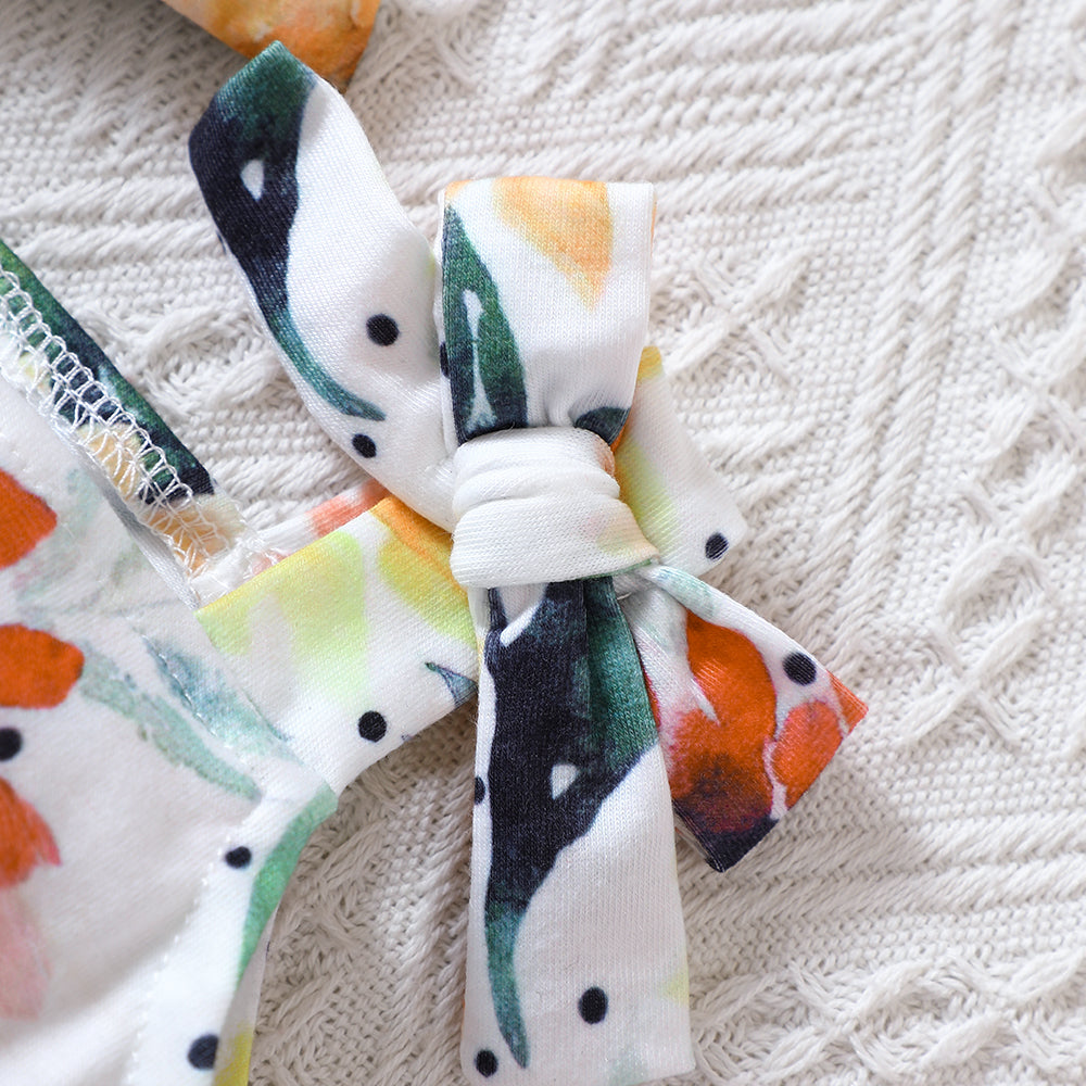 Floral Pom-Pom Romper