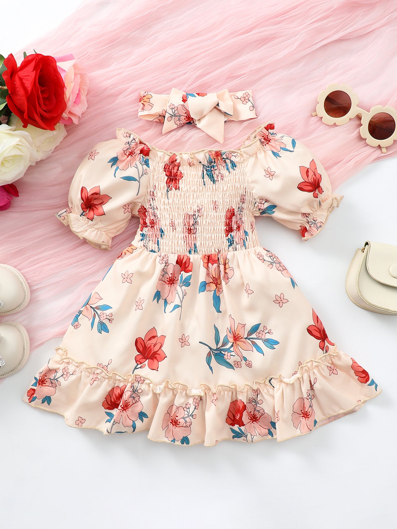 Floral Ruffle Dress
