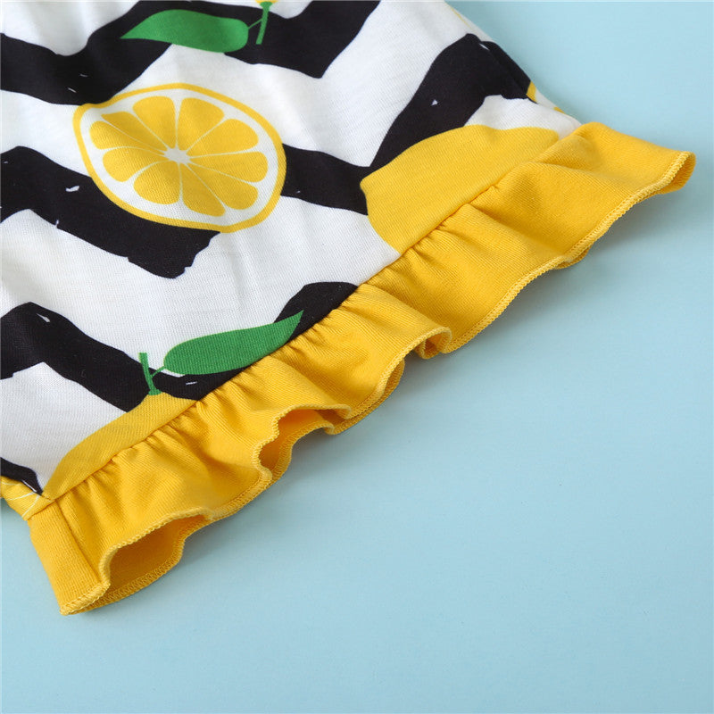 Summer Graphic Cami and Lemon Shorts Set