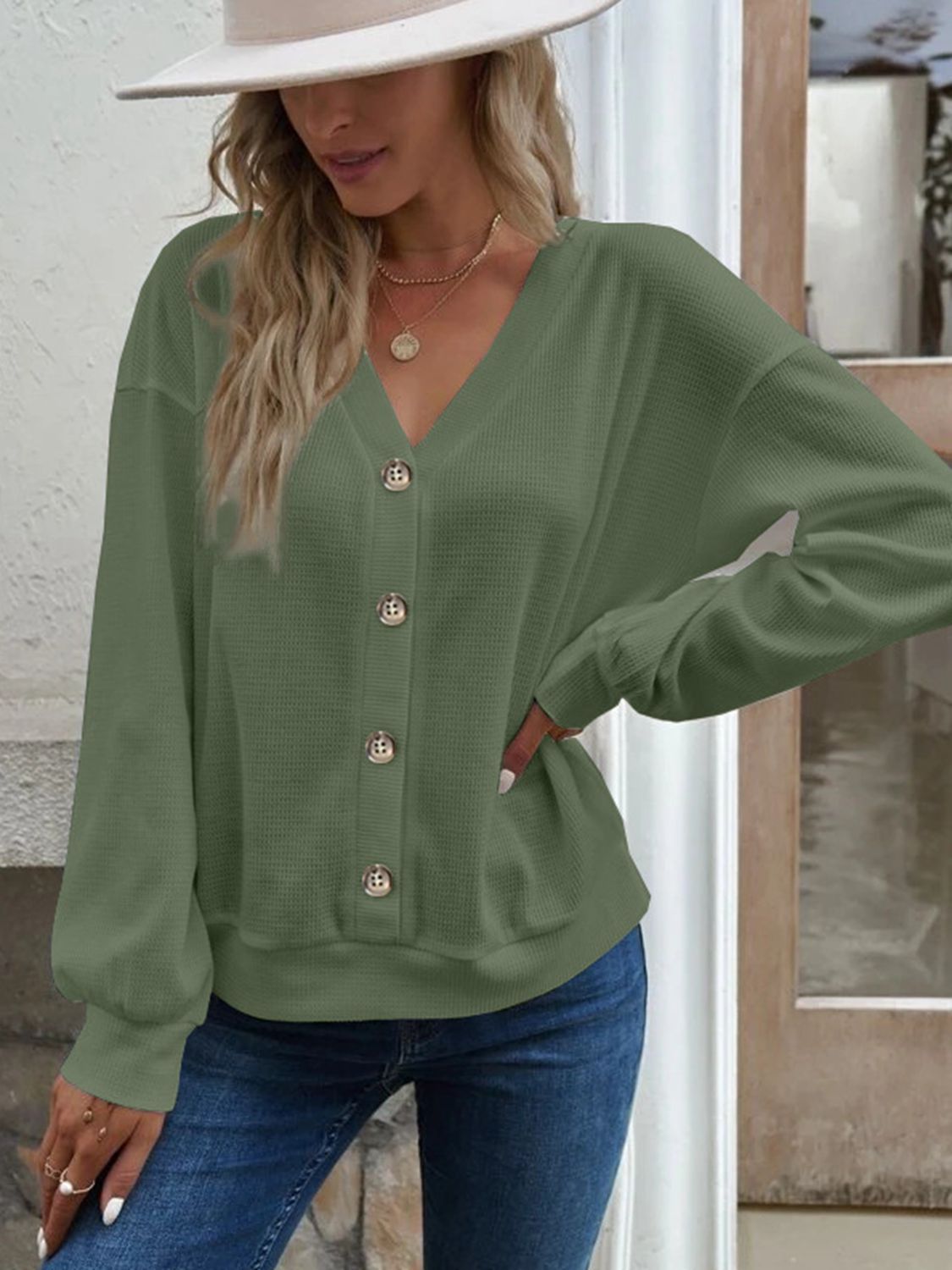 Dropped Shoulder Blouse