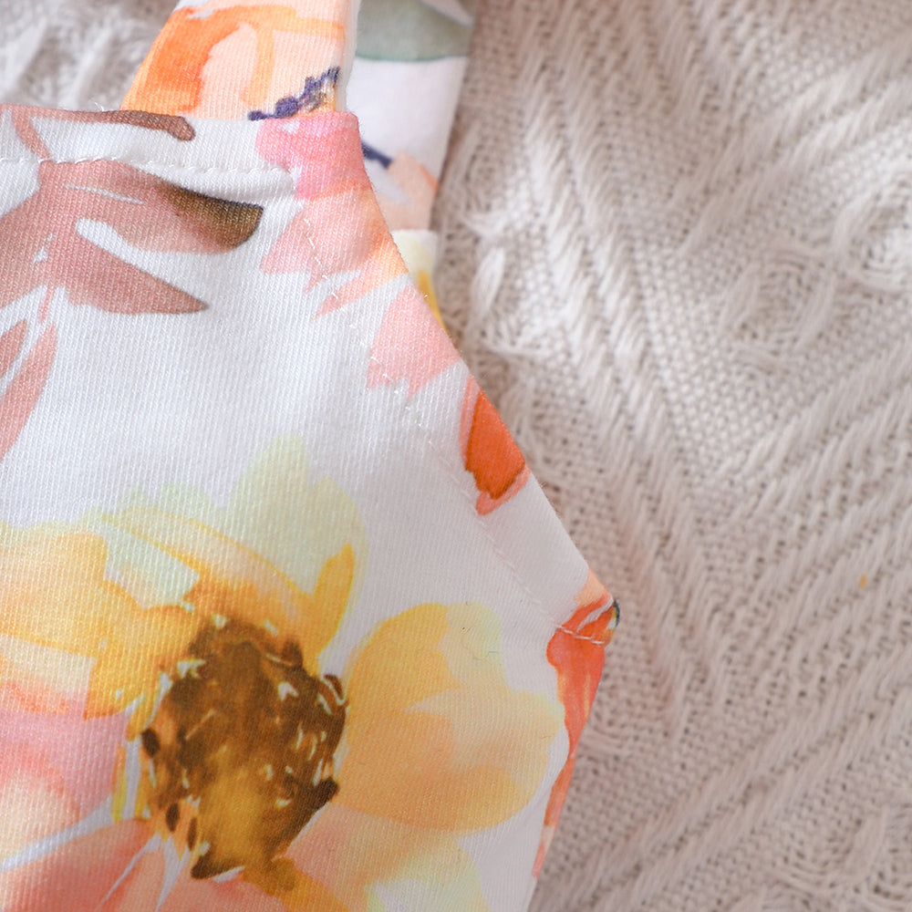 Floral Pom-Pom Romper