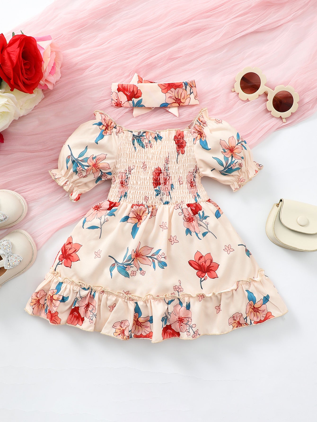 Floral Ruffle Dress